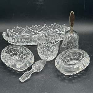 Lot #102 - Vintage Pressed glass items