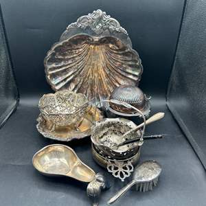 Lot #114 - Silver plate goods 