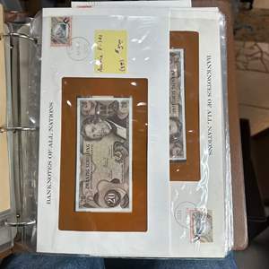 Lot #127 - Book of vintage paper money