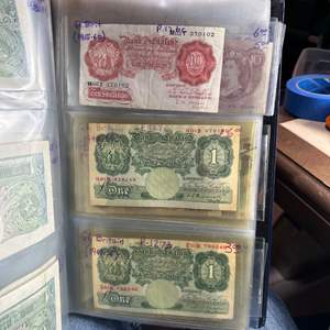 Lot #128 - Book of vintage paper money