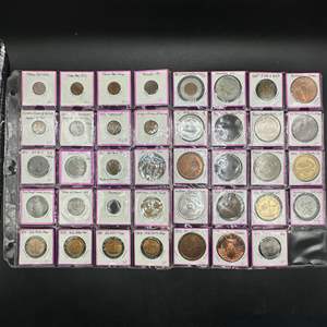 Lot #134 - (39) Various collector medals and tokens  including silver