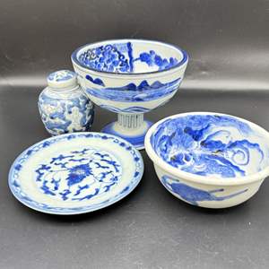 Lot #71 - Hand-Painted Porcelain Pieces