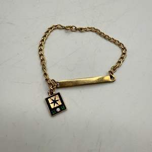 Lot #58  - Vintage cal trans anniversary gold filled bracelet (6.7gtw) 