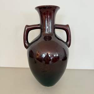 Lot #138  - Otagiti brown/red Japanese ceramic vase 