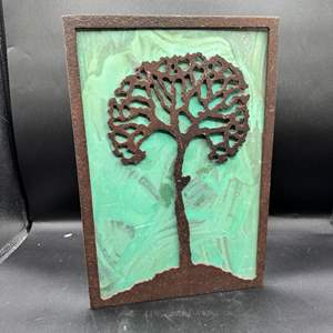 Lot #143  - Rustic Metal 3 D art piece 