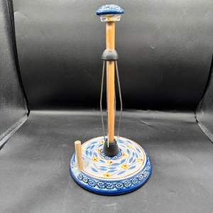 Lot #147  - Ceramic Temptations paper towel holder 