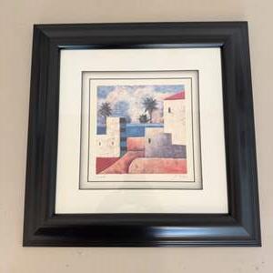 Lot #173  - “Casa Bonita” by John & Elli Milan framed art 