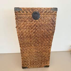 Lot #179  - Tall rattan trunk/hamper