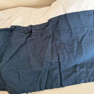 Lot #190  - Pottery Barn Full/Queen navy dust ruffle/bed skirt 