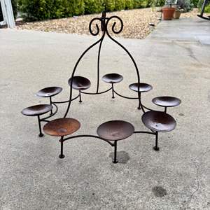 Lot #201  - Rustic candle chandelier 