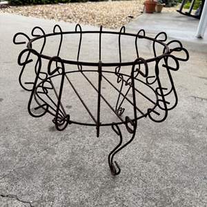 Lot #202  - Rustic iron pot holder 