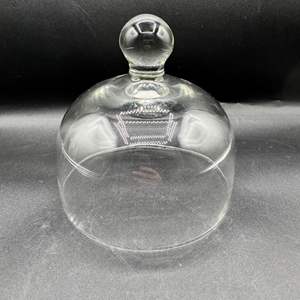 Lot #210  - Glass cake dome lid 