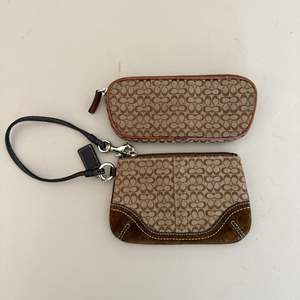 Lot #244  - Authentic Coach wristlet & glasses case 