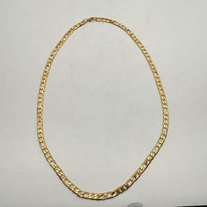 Lot #262  - Gold plated chain necklace 