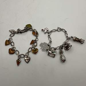 Lot #268  - Brighton & vintage charm bracelet, some sterling charms 