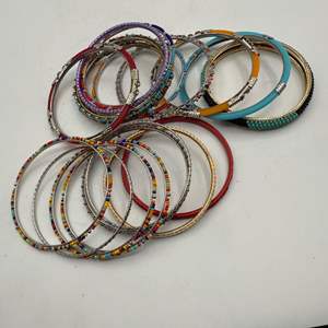 Lot #275  - Colorful bohemian bangles 