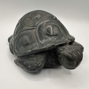 Lot #1 - Carved stone turtle