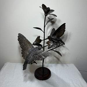 Lot #12 - Metal Hummingbird Art