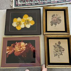 Lot #45 - Four floral framed prints