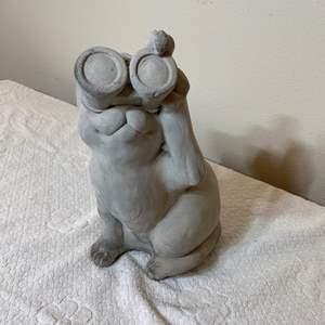 Lot #59 - Kitty with binoculars doorstop