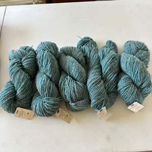 Lot #60 - Bartlett 5 wool 2-ply skeins, color Jade Heather 