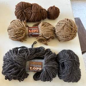 Lot #63 - Lopi, Iceland Sheep Wool Skeins (Brown Tones)