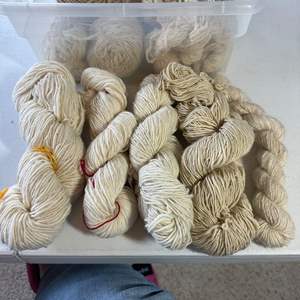 Lot #90 - Hand Spun skeins circa 1970's 