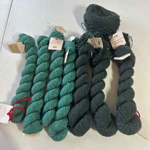 Lot #97 - 7 skeins (two colors), Donegal Lambwool by Rowan