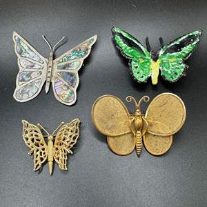 Lot #101 - Butterfly brooches