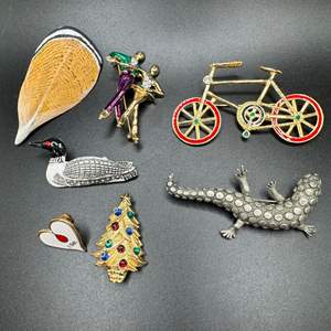 Lot #102 - Pins and brooches