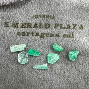 Lot #114 - Raw emeralds