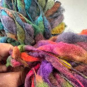 Lot #143 - Beautiful hand pulled wool, 2 skeins