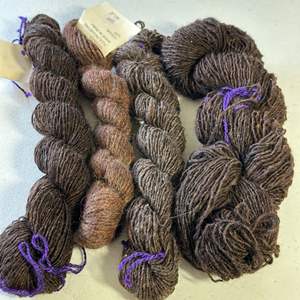 Lot #159 - Hand spun 4 skeins 