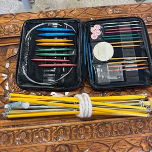 Lot #177 - Knitting needles / cables and winder