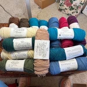 Lot #185 - Brown sheep company, Lambs pride in various colors  wool/mohair blend