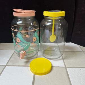 Lot #234 - Glass iced tea dispensers 