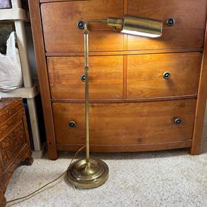 Lot #273 - Brass adjustable floor lamp