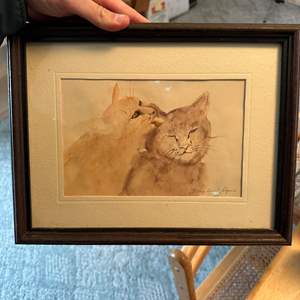 Lot #356 - Framed watercolor 