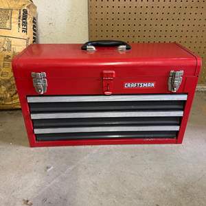 Lot #370 - Craftsman toolbox with tools