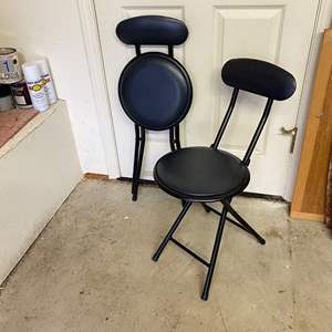 Lot #376 - Two folding chairs