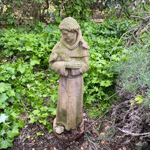 Lot #398 - Saint Francis concrete statue