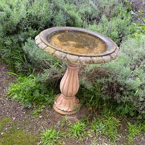 Lot #399 - Cement Birdbath 