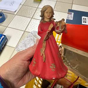 Lot #405 - Vintage Hong Kong musical Angel and other Christmas goods