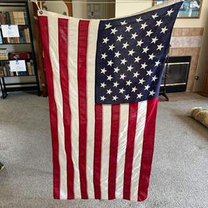 Lot #406 -  3’ X 5’ flag with pole