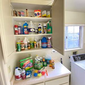 Lot #407 - Household cleaning supplies