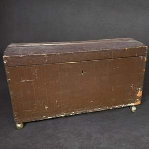 Lot #26  - Vintage rolling cedar trunk 