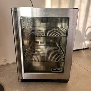 Lot #33  - Viking Under-counter Stainless Fridge (needs service)