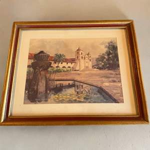 Lot #61  - Vintage framed art by France Carpentier 