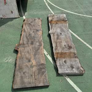 Lot #130  - 2 large 6ft Cypress slabs 