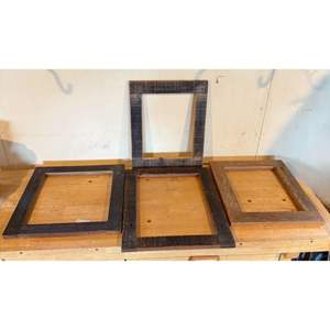 Lot #155  - Rustic barn wood frames 